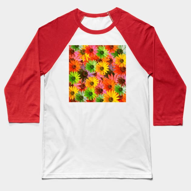 colorful flowers Baseball T-Shirt by PREMIUMSHOP